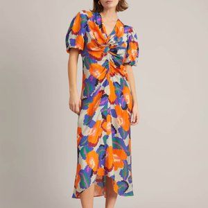 MUNTHE Gowny Ruched Puff Sleeve Dress sz. 36